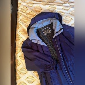 Vintage Pacific Trail coat- rain resistant+stylish. Oversized 2X in dark purple